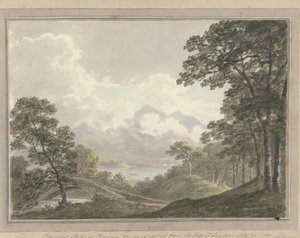Vistas em Inglaterra, Escócia e País de Gales: Efeito transitório em Skodow e c., no regresso da queda de Lowdoor, 30 de Julho de 1805 de Amos Green