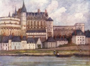 Amboise do Loire (litografia a cores)