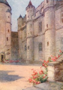 Chateau Royal, Loches (litografia a cores)