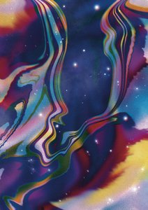 Rostos Cósmicos Etéreos de Amy Louise Baker