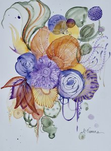 Fantasia floral vibrante de Amy Tieman