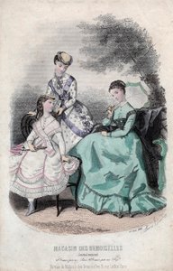 Documento de moda francês "Magasin des Demoiselles", Paris, 25 de junho