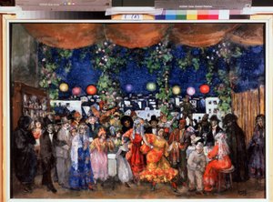 Carnaval en Espagne (Carnaval em Espanha). Peinture d