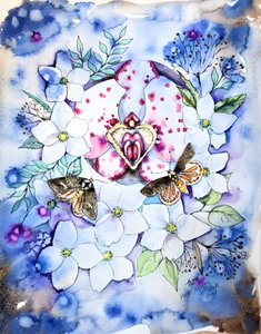 Mariposas-orquídea de sonho de Anda Bieza