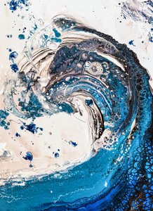Onda do mar - Abstrato de Anda Bieza