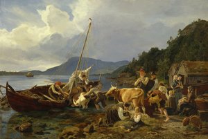 Para o pasto de montanha de verão de Anders Askevold