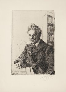 August Strindberg, 1910 de Anders Leonard Zorn