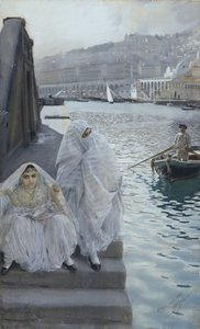 De Algiers Harbor par Zorn, Anders Leonard (1860-1920). Aguarela sobre papel, tamanho : 67x41 de Anders Leonard Zorn