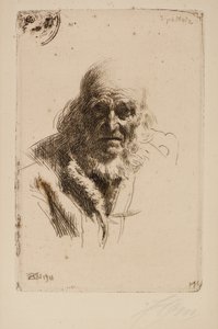 Cabeça de um velho de Anders Leonard Zorn