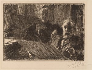 Sr. e Sra. Furstenburg, 1895. de Anders Leonard Zorn