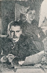 Sr. e Sra. Zorn, 1890. 1898 de Anders Leonard Zorn