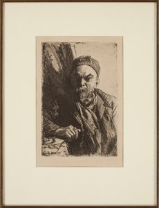 Retrato do poeta Paul Verlaine 1844-1896, 1895 de Anders Leonard Zorn