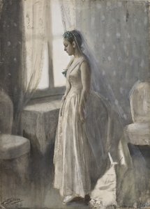 A Noiva, 1886 de Anders Leonard Zorn