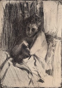 O Modelo, 1880-1906, 1906 de Anders Leonard Zorn