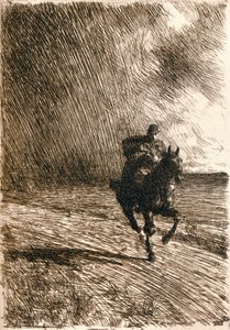 A tempestade, 1891 de Anders Leonard Zorn