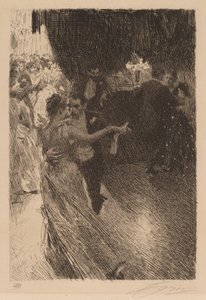 A Valsa, 1891. de Anders Leonard Zorn