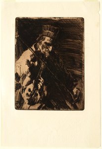 Violinista de aldeia de Anders Leonard Zorn