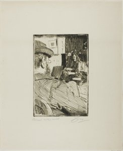 Albert Besnard e seu modelo de Anders Leonard Zorn