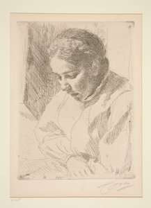 Em oração de Anders Leonard Zorn