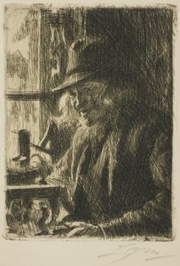Bosl Anders, relojoeiro em Mora de Anders Leonard Zorn