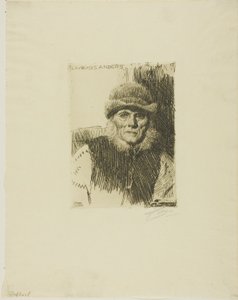Camponês Dalecarliano (Lavards Anders) de Anders Leonard Zorn