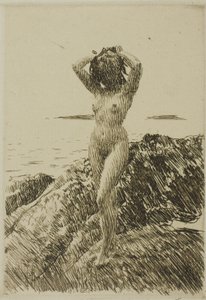 Hårtång (coroa de algas marinhas) de Anders Leonard Zorn
