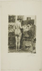 Modelo antes da foto de Anders Leonard Zorn