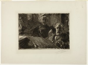 Sr. e Sra. Fürstenberg de Anders Leonard Zorn