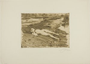 Nas areias de Anders Leonard Zorn