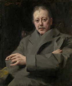Estudo de retrato de um homem de Anders Leonard Zorn
