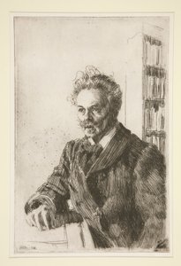 Retrato de August Strindberg de Anders Leonard Zorn