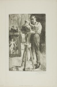 Príncipe Paul Troubetzkoy I (comprimento inteiro) de Anders Leonard Zorn