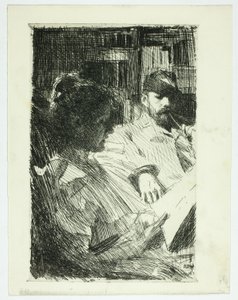Reading (Sr. e Sra. Ch. Deering) de Anders Leonard Zorn