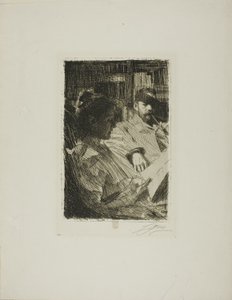 Reading (Sr. e Sra. Ch. Deering) de Anders Leonard Zorn