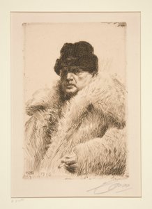 Auto-retrato 1916 de Anders Leonard Zorn
