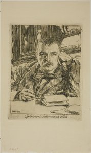 Autorretrato com Inscrição de Anders Leonard Zorn