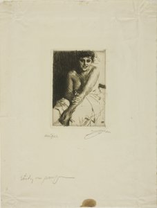 Modelo sentado de Anders Leonard Zorn