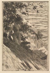 O Grande Banhista, 1895. de Anders Leonard Zorn