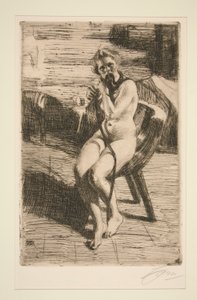 A fita do cabelo, 1912 de Anders Leonard Zorn