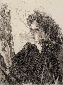 Mulher a fumar de Anders Zorn