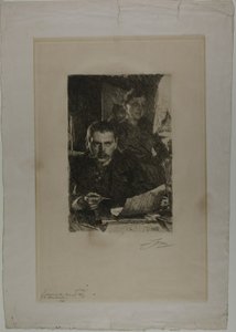 Zorn e sua esposa de Anders Leonard Zorn