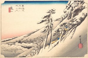 Tempo claro depois da neve, século 19. de Ando Hiroshige