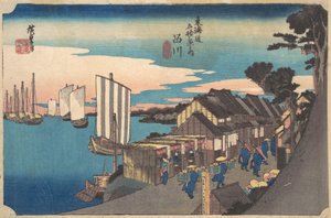Amanhecer em Shinagawa, ca. 1834., c. 1834. de Ando Hiroshige