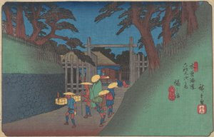 Estação de Fukushima, c. 1837., c. 1837. de Ando Hiroshige