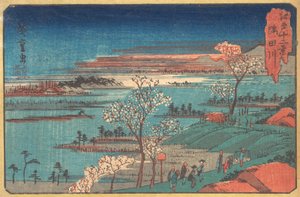 Gotenyama-flores. de Ando Hiroshige