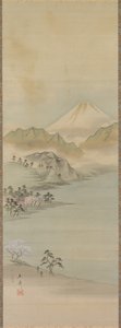 Lago Suwa, século XIX. de Ando Hiroshige