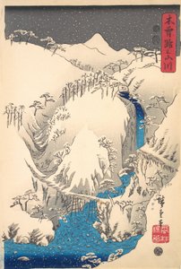 Montanhas e rios ao longo do Kisokaido, ca. 1930., c. década de 1930. de Ando Hiroshige