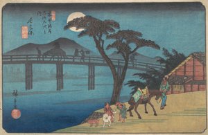 Estação Nagakubo, CA. 1836., c. 1836. de Ando Hiroshige