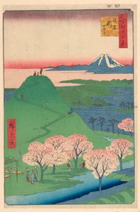 Novo Fuji, Meguro (meguro, Shin-Fuji) Da série Cem vistas famosas de Edo de Ando Hiroshige