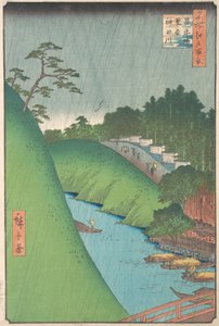 Ponte Shohei, Templo Seido e Rio Kanda, 1857., 1857. de Ando Hiroshige